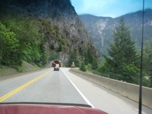 Tunnels along Hwy 1 in southern British Columbia