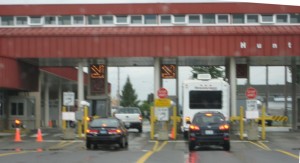 US-Canadian border crossing at Abbotsford, BC