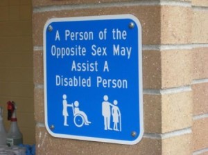 Because you have to be told that you\'re allowed to help the disabled person...